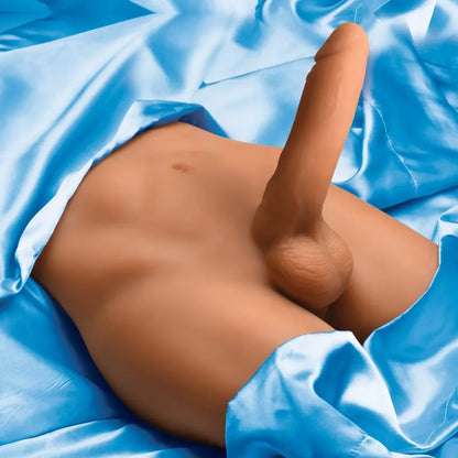 Male Sex Torso Doll Male Masturbator with Thrusting Dildo  Torso Sex Doll