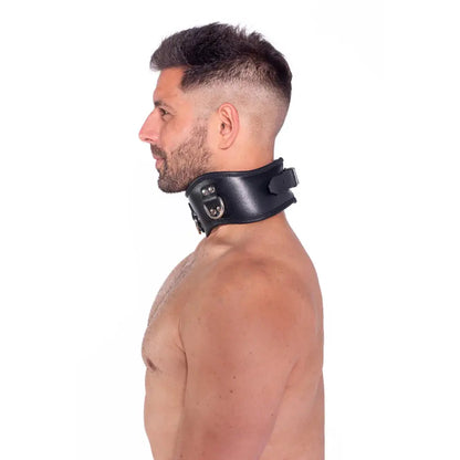 Male Submissive Collar Prowler Leather Posture Collar L/XL  Fetish - Cuffs & Restraints
