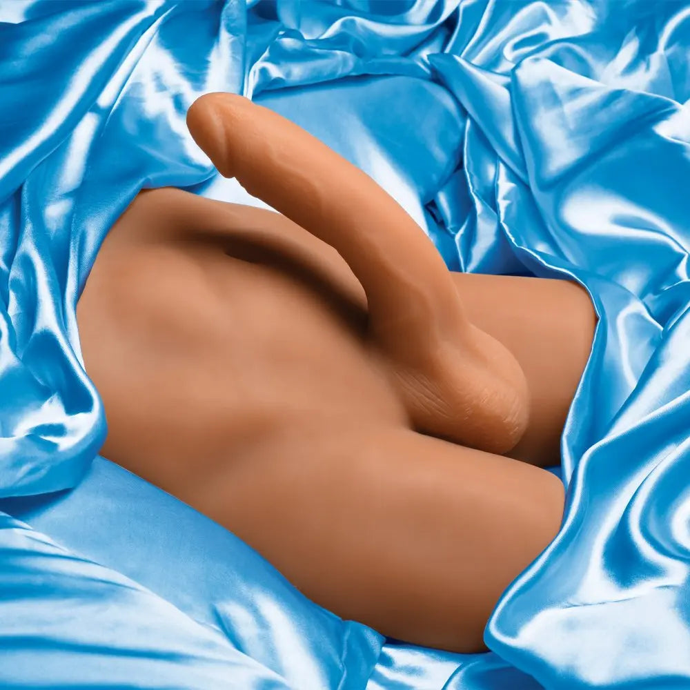 Male Torso Doll Male Ass Masturbator with Posable Dildo Male Sex Doll  3D Masturbator