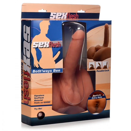 Male Torso Sex Doll Both Ways Ben Masturbator and Rideable Dildo Combo  3D Masturbator