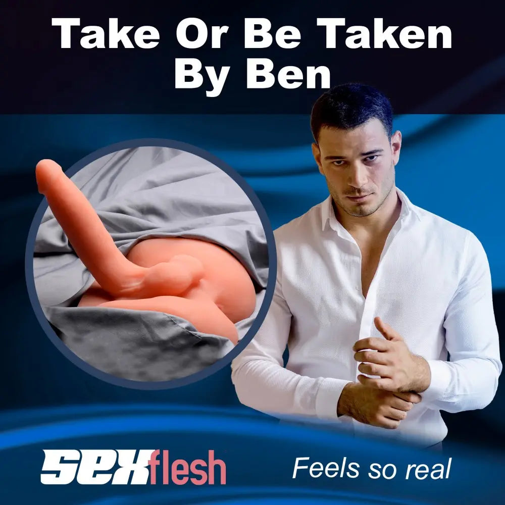 Male Torso Sex Doll Both Ways Ben Masturbator and Rideable Dildo Combo  Masturbators