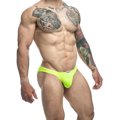 MaleBasics JUSTIN + SIMON Classic Bikini Neon Green 2XL  Men - Underwear