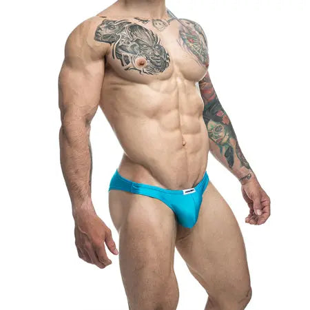 MaleBasics JUSTIN + SIMON Classic Bikini Turquoise S  Men - Underwear