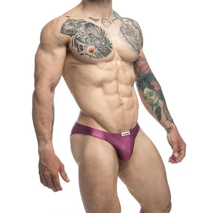 MaleBasics JUSTIN + SIMON Classic Bikini Wine S  Men - Underwear