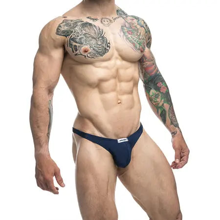 MaleBasics JUSTIN + SIMON Classic Tanga Navy L  Men - Underwear