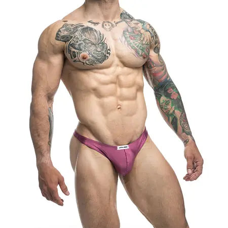 MaleBasics JUSTIN + SIMON Classic Tanga Wine 2XL  Men - Underwear