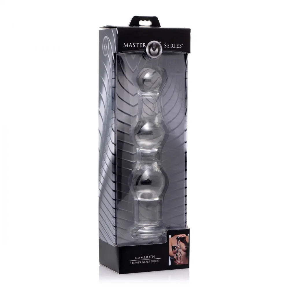 Mammoth 3 Bumps Glass Dildo  Glass Dildo