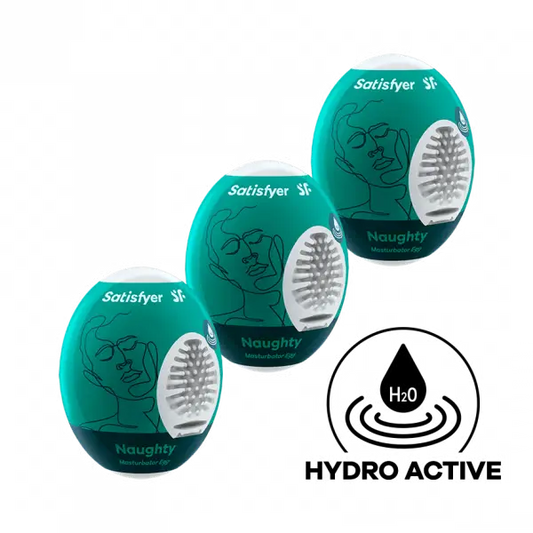 Masturbator Egg 3er Set (Naughty) Dark Green  For Him