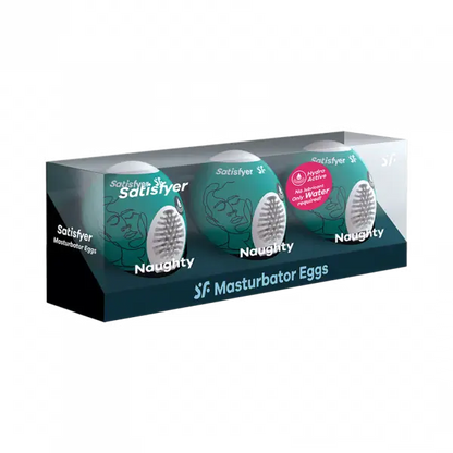Masturbator Egg 3er Set (Naughty) Dark Green  For Him