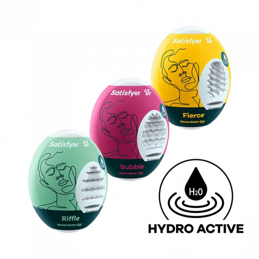 Masturbator Egg 3er Set (Riffle, Bubble, Fierce) Assorted  For Him