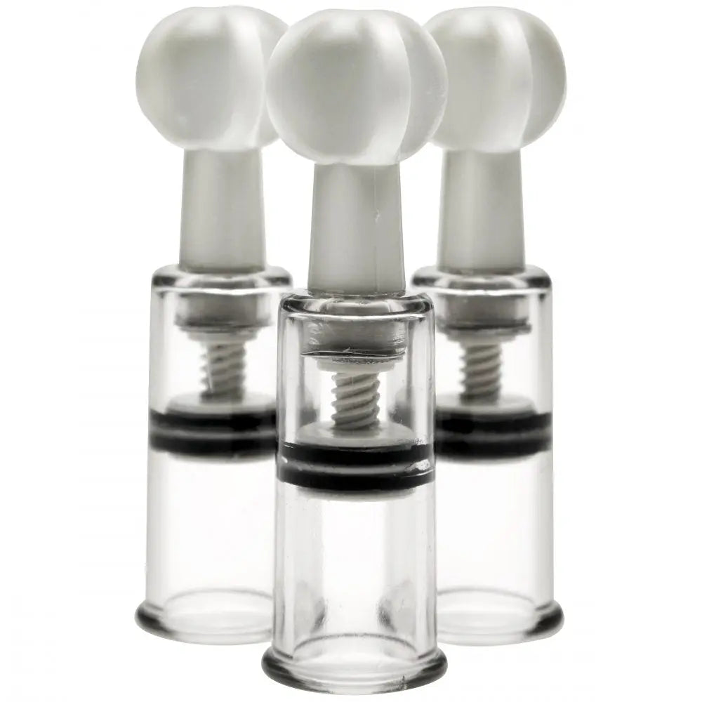 Max Twist Clit and Nipple Triple Sucker Set  Enlargement Gear and Pumps