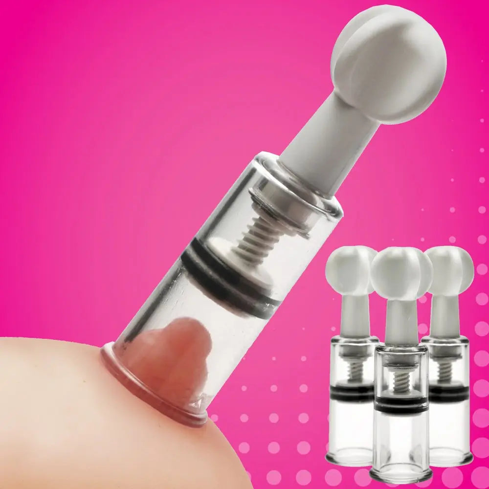 Max Twist Clit and Nipple Triple Sucker Set  Enlargement Gear and Pumps