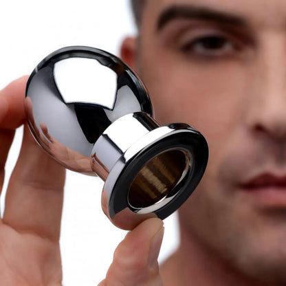 Medium Abyss Hollow Anal Dilator Metal Anal Stretcher Butt Plug