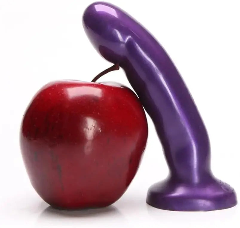 Medium Curved Silicone Dildo - Acute Amethyst Medium  Curved Dildo