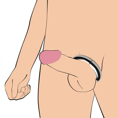 Mega Magnetize Stainless Steel Magnetic Cock Ring Sex Toy  Cock Rings
