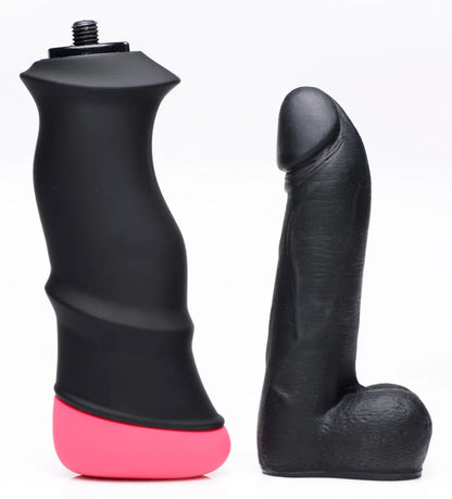 Mega-Pounder Hand-held Thrusting Dildo Silicone Sex Toy  Thrusting Dildo