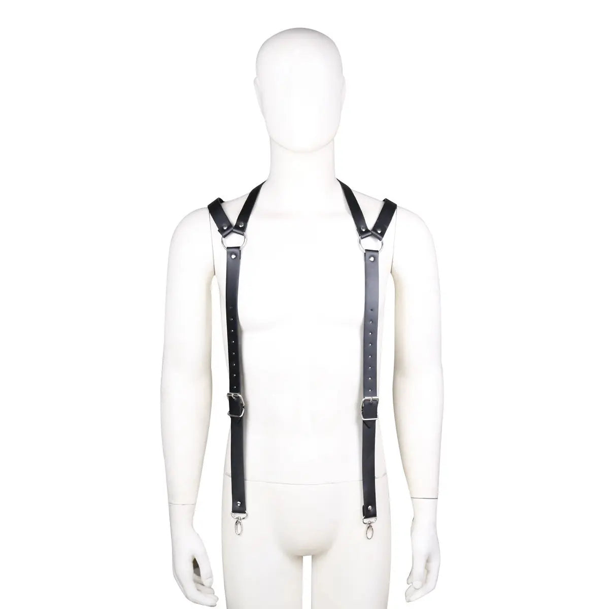 Men's Leather Bondage Harness Outfit  Bondage Harness