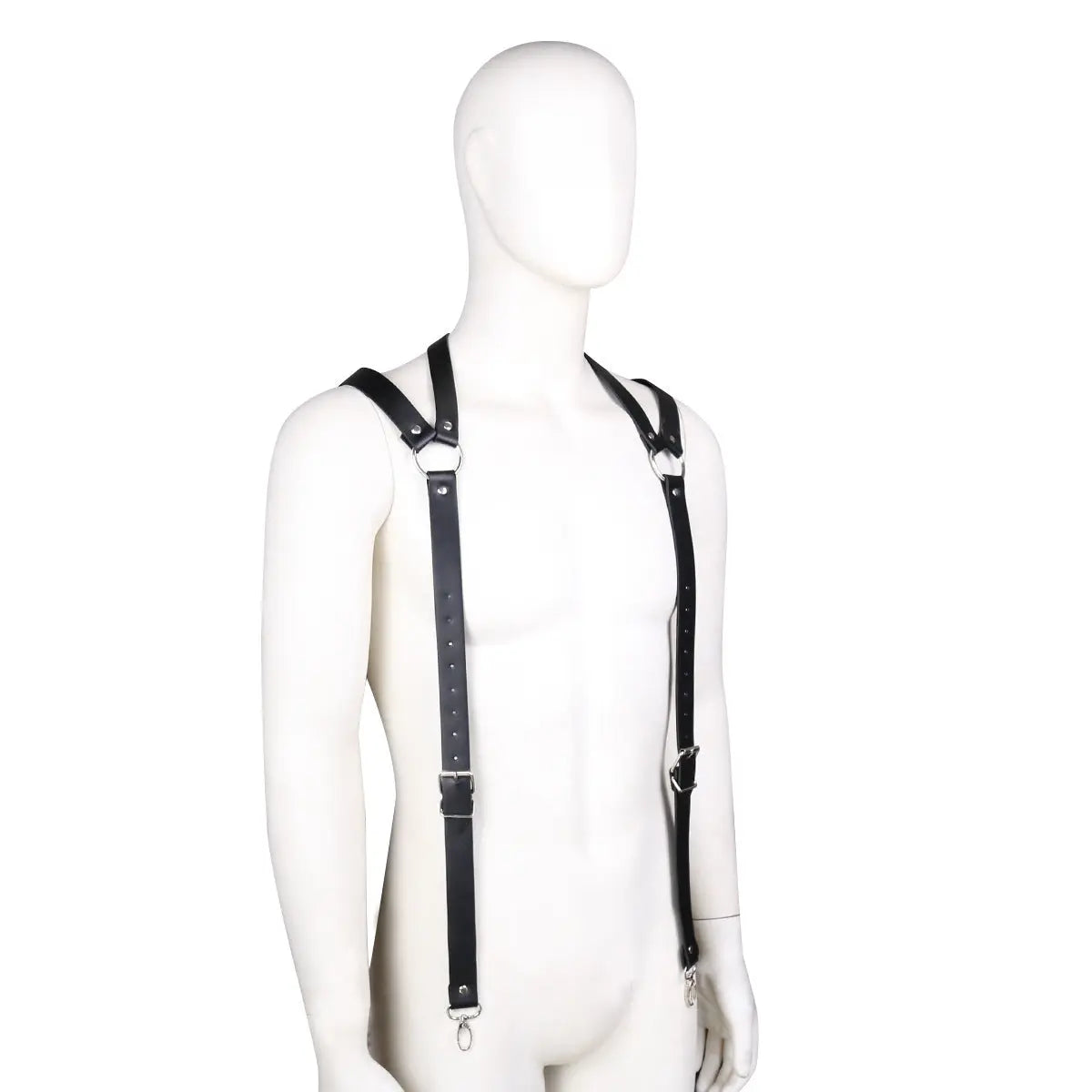 Men's Leather Bondage Harness Outfit  Bondage Harness