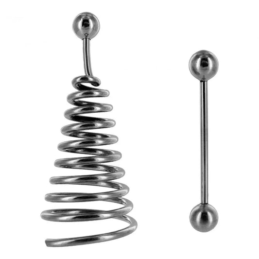 Metal Nipple Torture BDSM Toy - Nipple Spiral Extender and Barbel  Nipple and Clit Toys