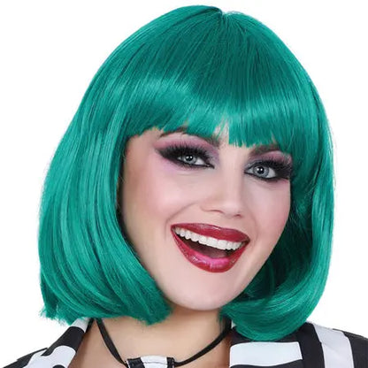 Mid-Length Bob Wig Teal  Lingerie - Accessories