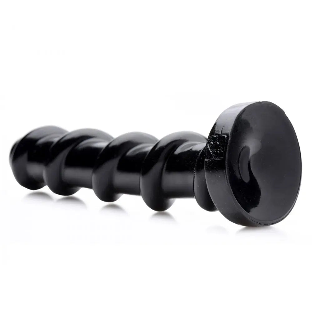 Mighty Screw 9.5 Inch Textured Dildo Sex Toy with Ridges  Huge Dildos