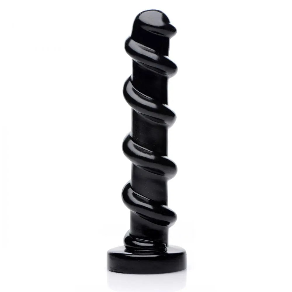 Mighty Screw 9.5 Inch Textured Dildo Sex Toy with Ridges  Huge Dildos