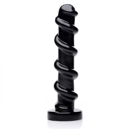 Mighty Screw 9.5 Inch Textured Dildo Sex Toy with Ridges  Huge Dildos