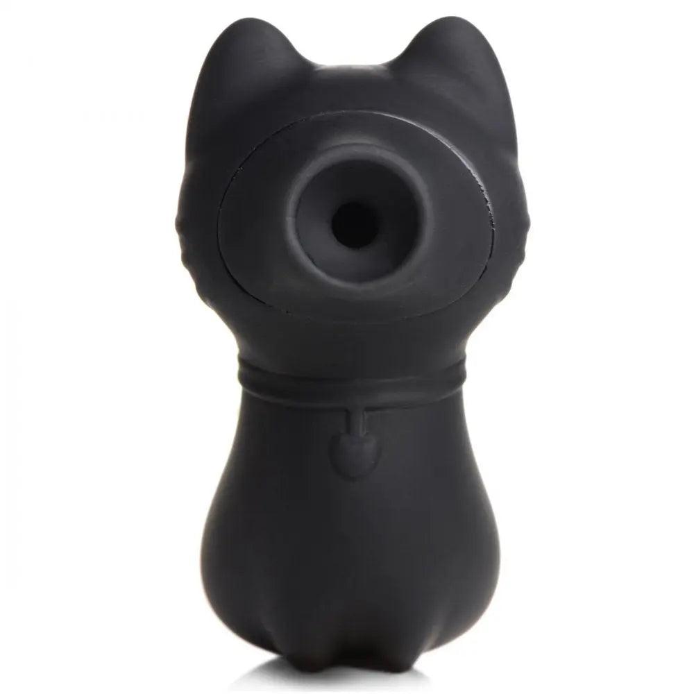 Mini Suction Vibrator Sucky Kitty Silicone Clitoral Stimulator - Black  Suction Vibrators