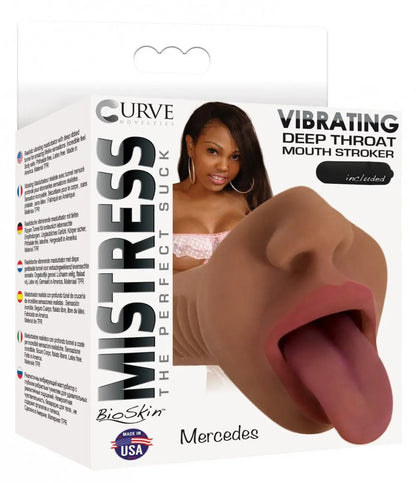 Mistress Mercedes Vibrating Mouth Stroker  Manual Stroker