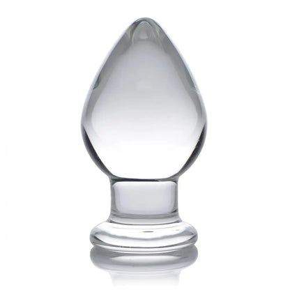 Molten Wide Glass Butt Plug Sex Toy  Glass Anal Plug Sex Toy
