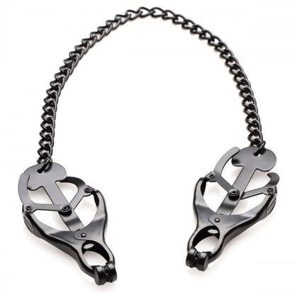 Monarch Noir Nipple Vice Clover Nipple Clamps with Chain  Nipple and Clit Toys
