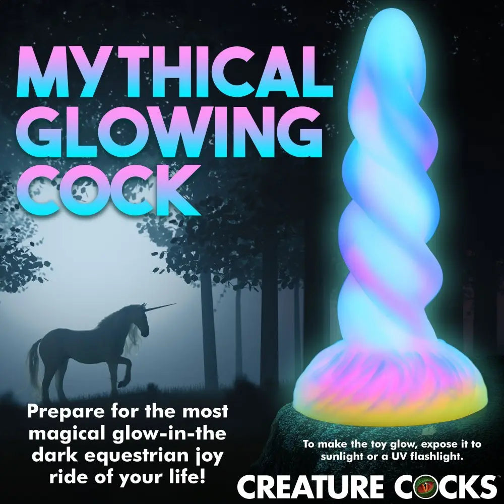 Moon Rider Glow-in-the-Dark Pegasus Horn Dildo  Pegasus Dildo