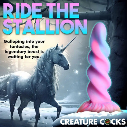 Moon Rider Glow-in-the-Dark Pegasus Horn Dildo  Pegasus Dildo