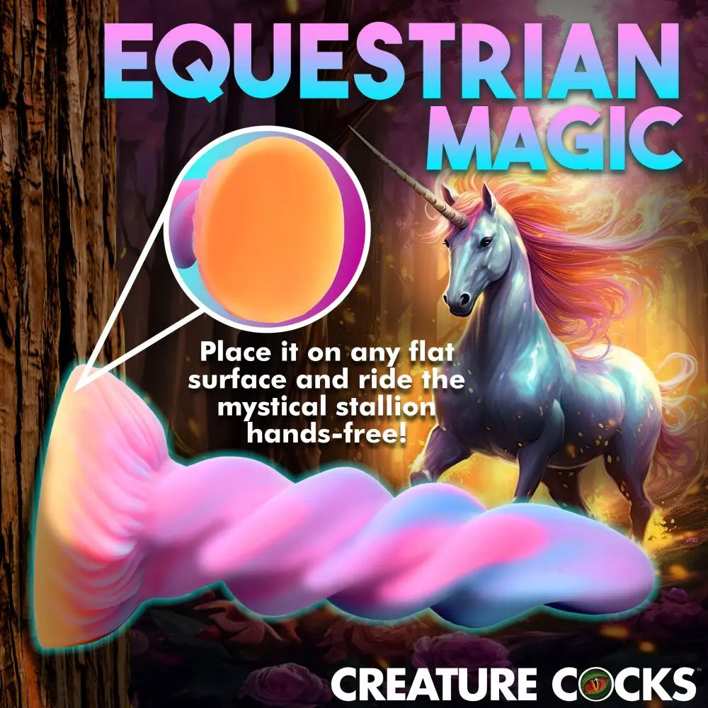 Moon Rider Glow-in-the-Dark Pegasus Horn Dildo  Pegasus Dildo