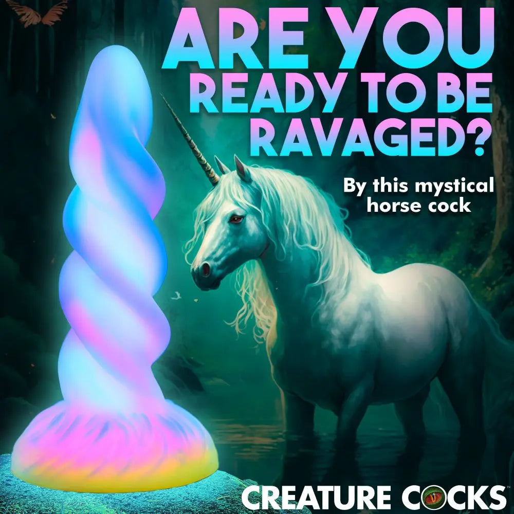 Moon Rider Glow-in-the-Dark Pegasus Horn Dildo  Pegasus Dildo