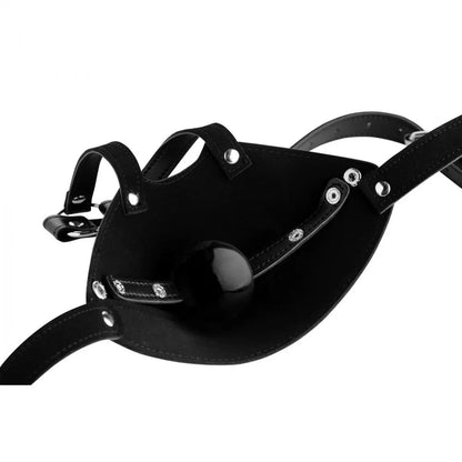 Mouth Bondage Harness with Ball Gag  BDSM Mask