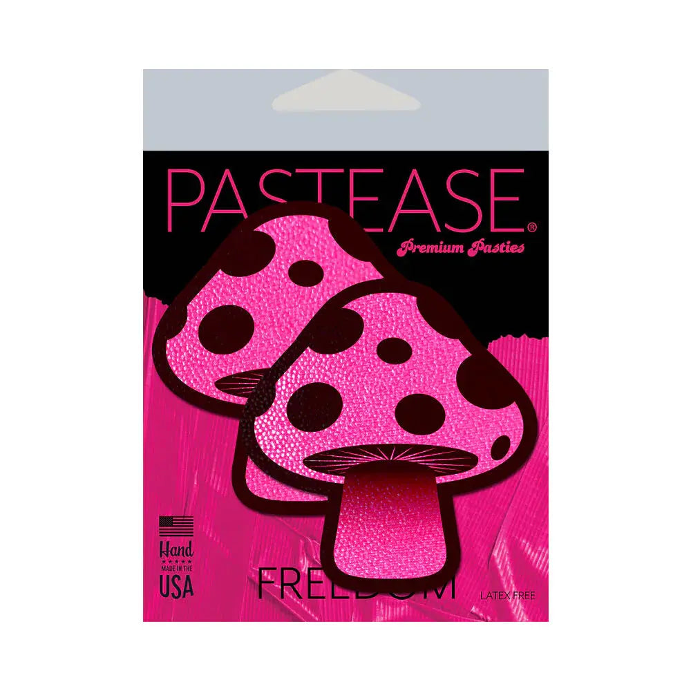 Mushroom Pasties: Neon Pink Shroom Nipple Pasties  Lingerie - Pasties and Tassels