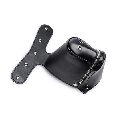 Muzzled Universal BDSM Hood with Removable Muzzle  BDSM Pet Play