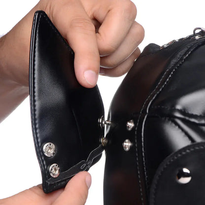 Muzzled Universal BDSM Hood with Removable Muzzle  BDSM Pet Play