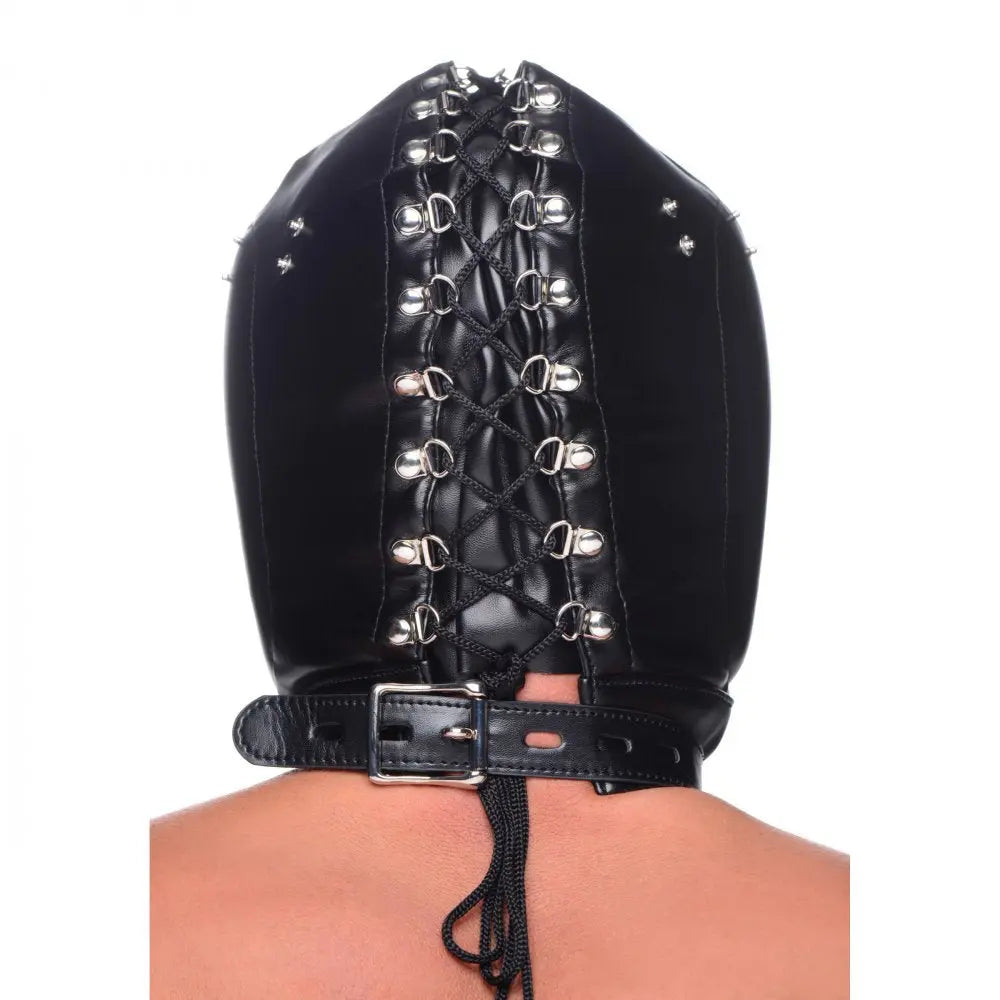 Muzzled Universal BDSM Hood with Removable Muzzle  Animal Play