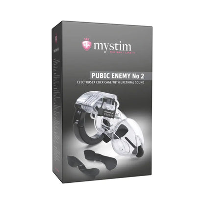 Mystim Pubic Enemy No 2 Electrosex Cock Cage with Urethral Sound  Electro