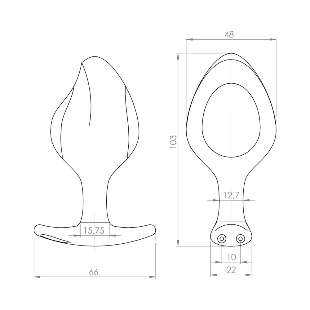 Mystim Rocking Force E-Stim Anal Plug Large Electrosex Butt Plug  E-Stim Anal Plug