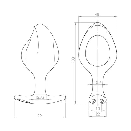 Mystim Rocking Force E-Stim Anal Plug Large Electrosex Butt Plug  E-Stim Anal Plug