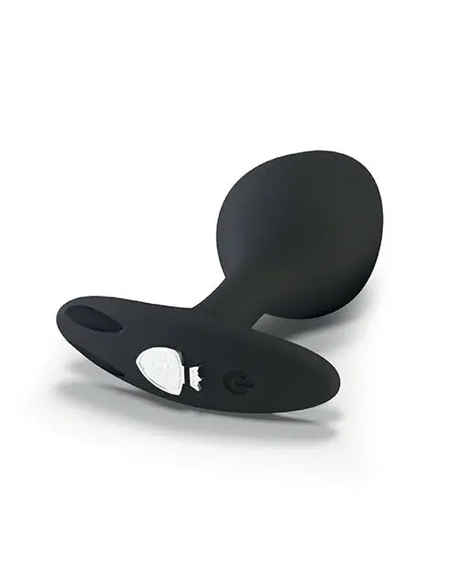Mystim Rocking Vibe Silicone E-Stim Butt Plug Small - Black  Electro
