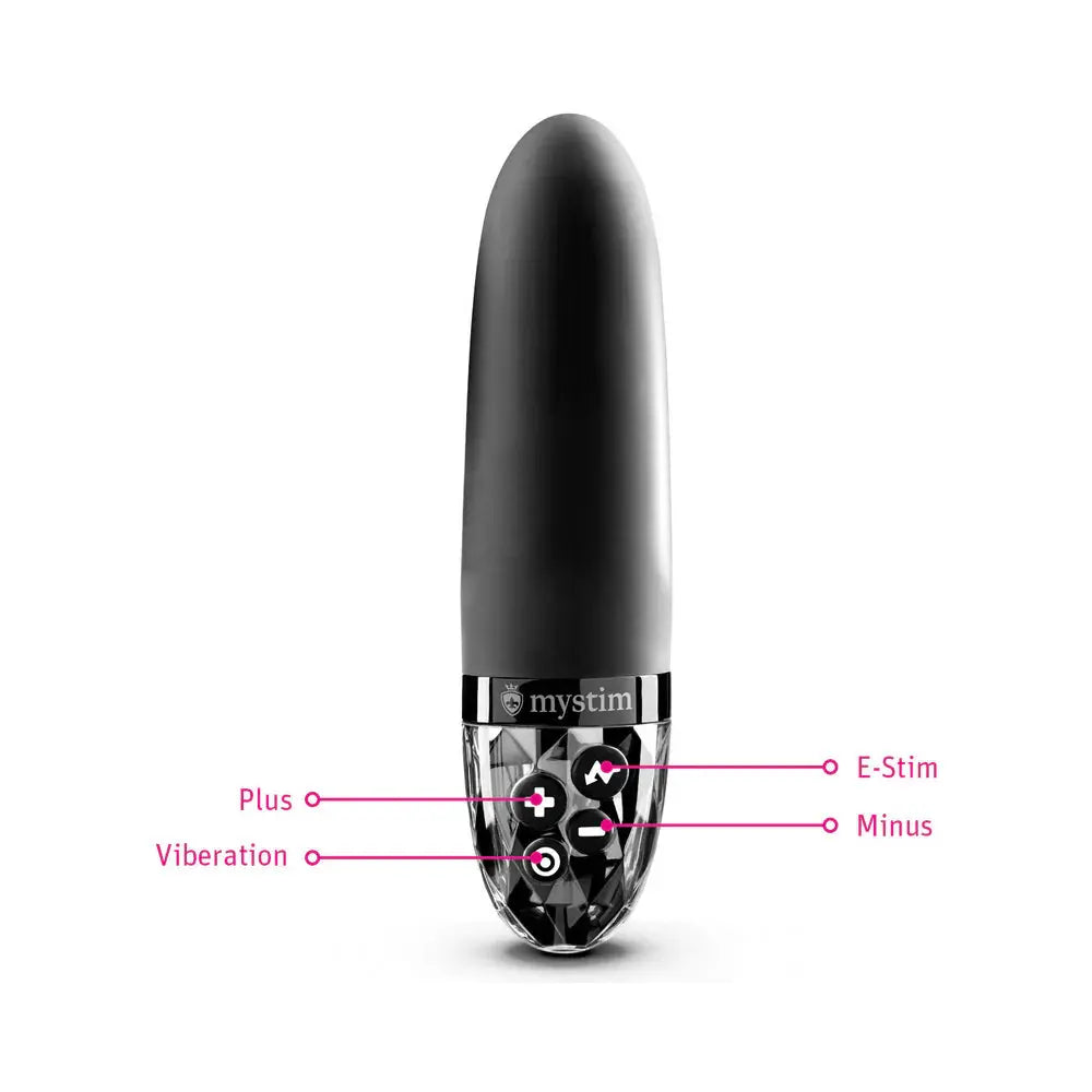 Mystim Sleak Freak E-Stim Vibrator Electrosex Bullet Vibrator Black  E-Stim Vibrator