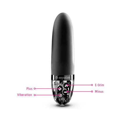 Mystim Sleak Freak E-Stim Vibrator Electrosex Bullet Vibrator Black  E-Stim Vibrator