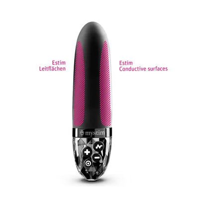 Mystim Sleak Freak E-Stim Vibrator Electrosex Bullet Vibrator Black  E-Stim Vibrator