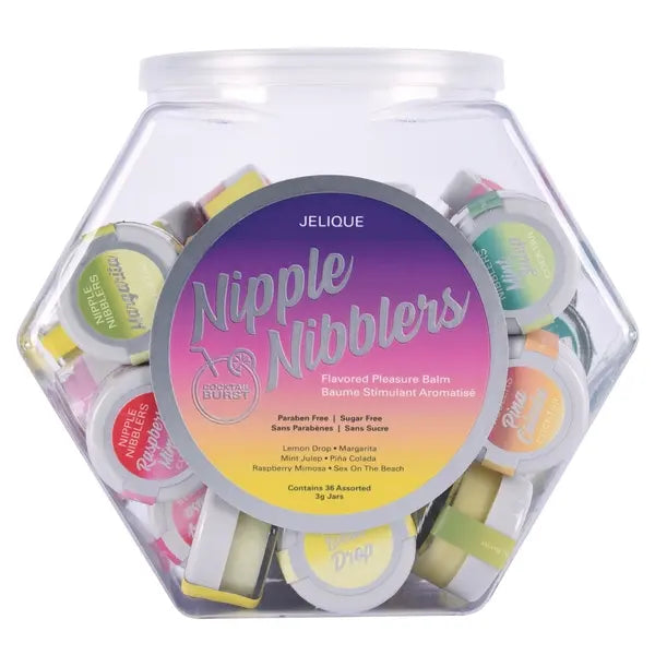 NIPPLE NIBBLERS Cocktail Pleasure Balm Assorted 3g Bowl of 36  Lubes, Lotions and Accessories