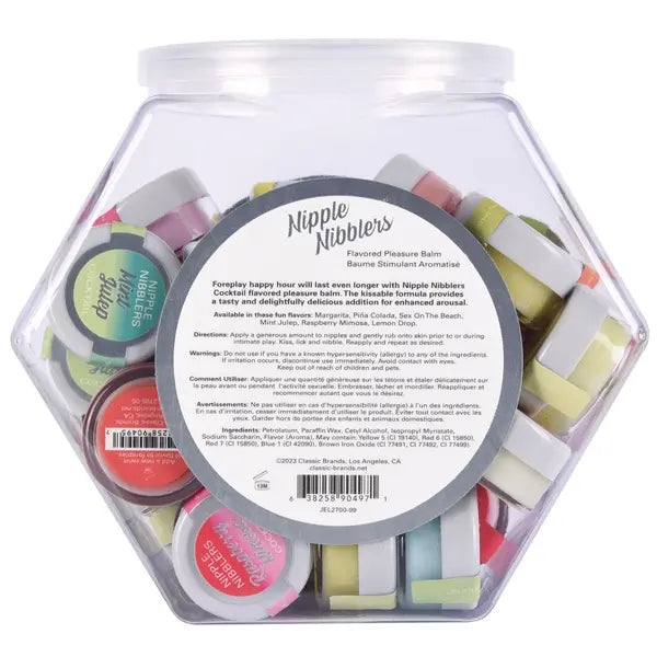 NIPPLE NIBBLERS Cocktail Pleasure Balm Assorted 3g Bowl of 36  Lubes, Lotions and Accessories