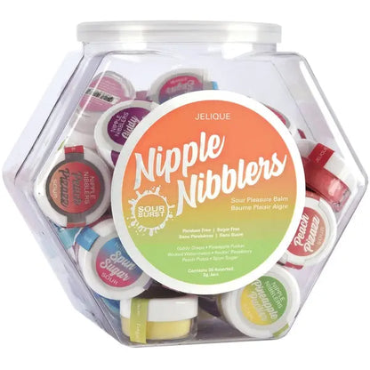 NIPPLE NIBBLERS Sour Pleasure Balm Assorted 3g Bowl of 36 - DISPLAY  Lubes, Lotions and Accessories